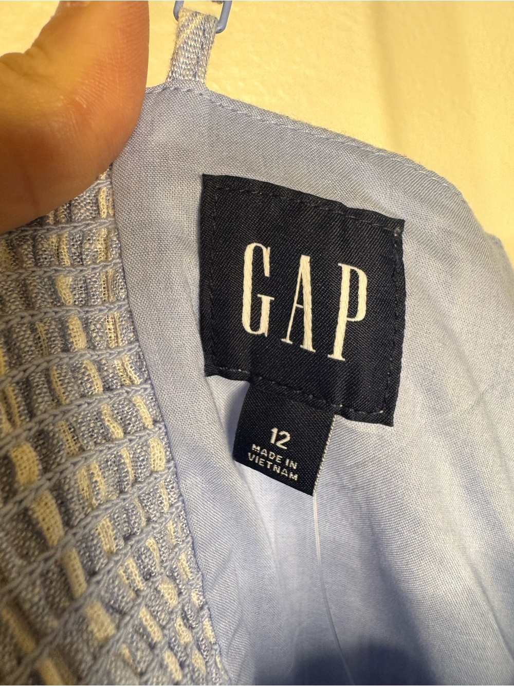 NWT GAP Light Blue & White Striped Linen Blend Maxi Dress - Picture 8 of 10